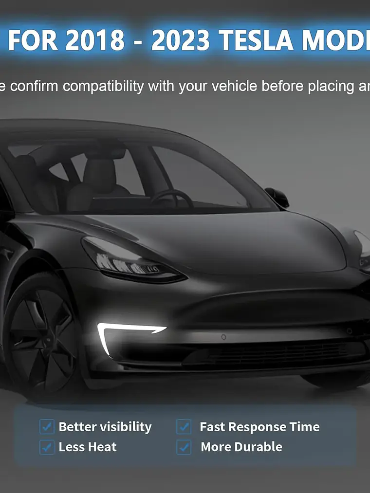 LED DRL Light for Tesla Model 3 2018 - 2024 Start-Up Animation Daytime Running Lights 6