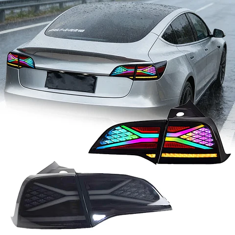 Tesla Model 3/Y RGB 2019-2022 Taillight LED Projector Tail Lamp