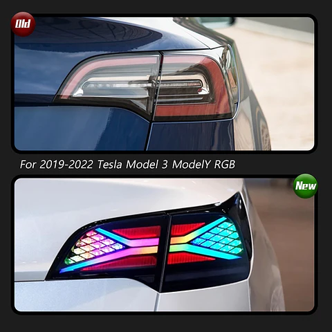 Tesla Model 3/Y RGB 2019-2022 Taillight LED Projector Tail Lamp