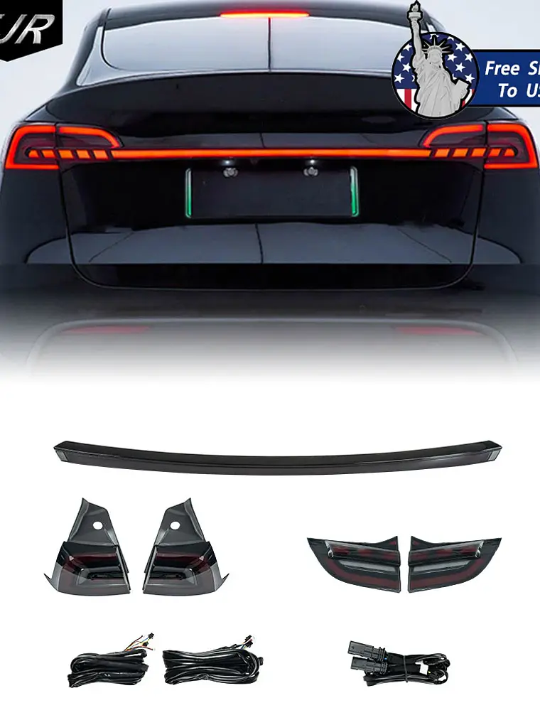 EJR Car Lights For Tesla Model 3 Y 2019-2023 Modified Flowing Turn Signal 2