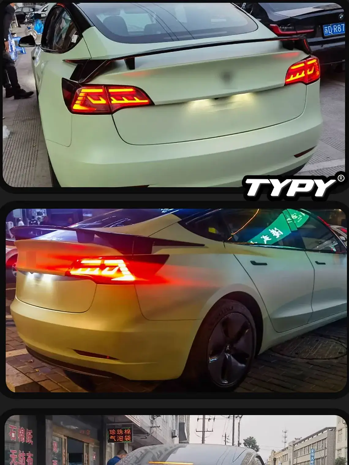 Tesla Model 3 Model Y 2019-2022 Full LED Set with DRL Sequential Turn Signal Taillights 2