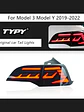 Tesla Model 3 Model Y 2019-2022 Full LED Set with DRL Sequential Turn Signal Taillights - thumbnail 9