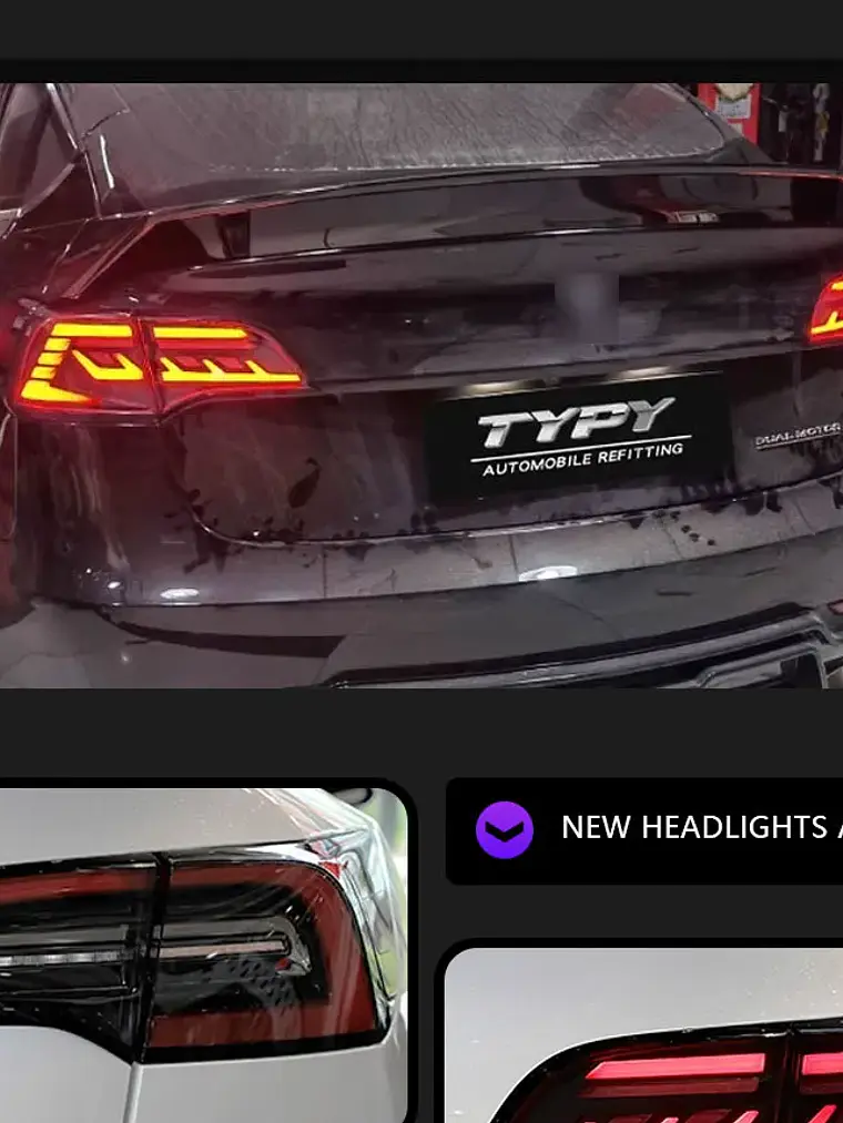 Tesla Model 3 Model Y 2019-2022 Full LED Set with DRL Sequential Turn Signal Taillights 10