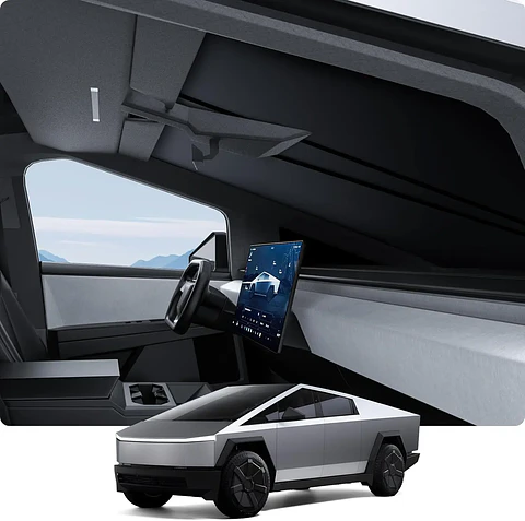 Tesla Cybertruck Windshield Sunshade with Nano Ice Crystal Cooling