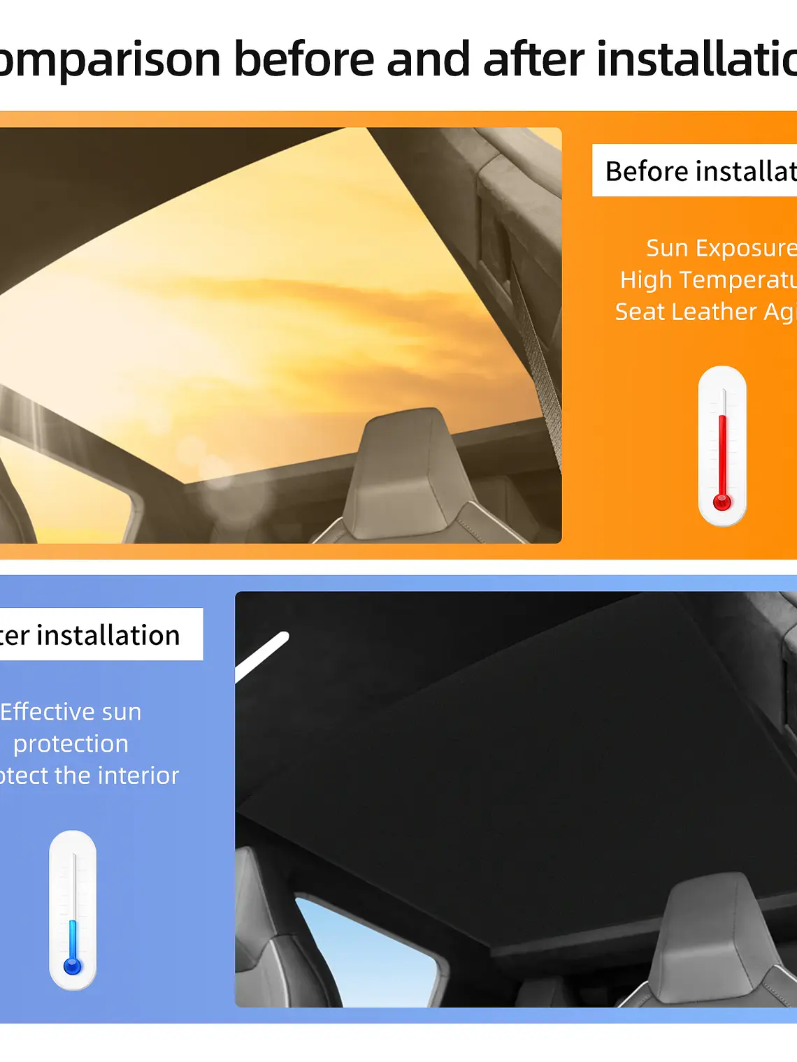 Tesla Cybertruck 2024-2025 Car Skylight Sunshade Net  4