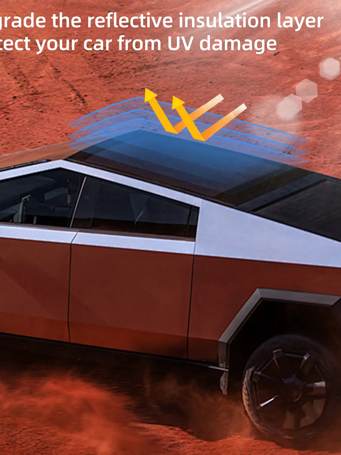 Tesla Cybertruck 2024-2025 Car Skylight Sunshade Net  7