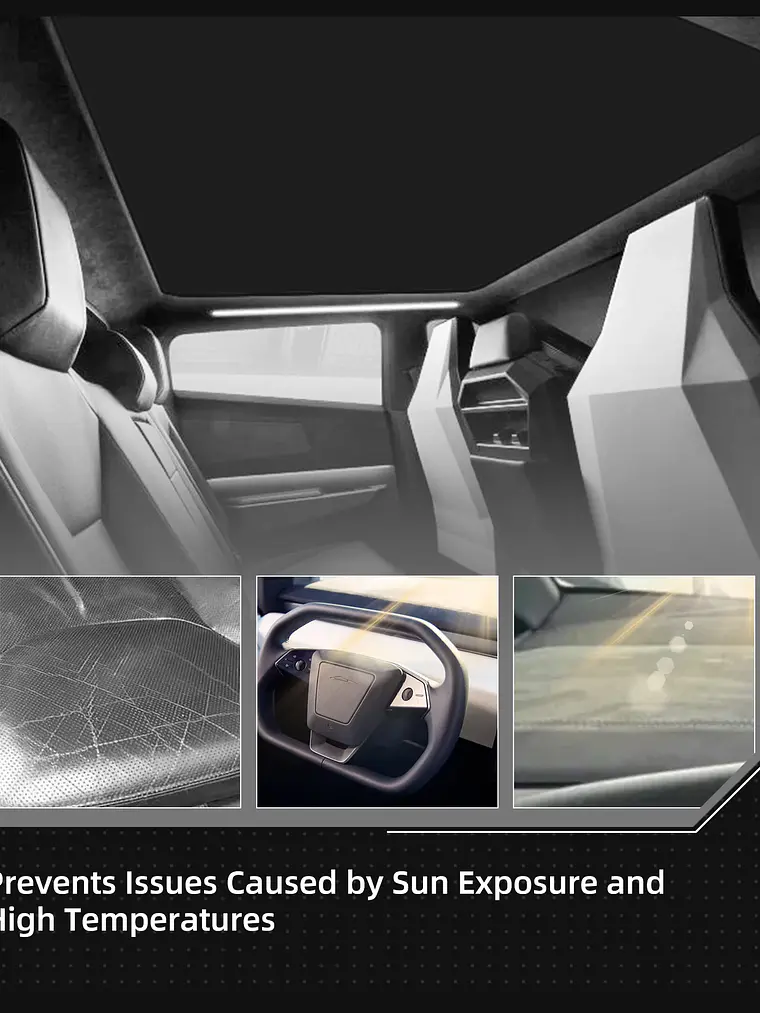 Tesla Cybertruck 2024-2025 Car Skylight Sunshade Net  14