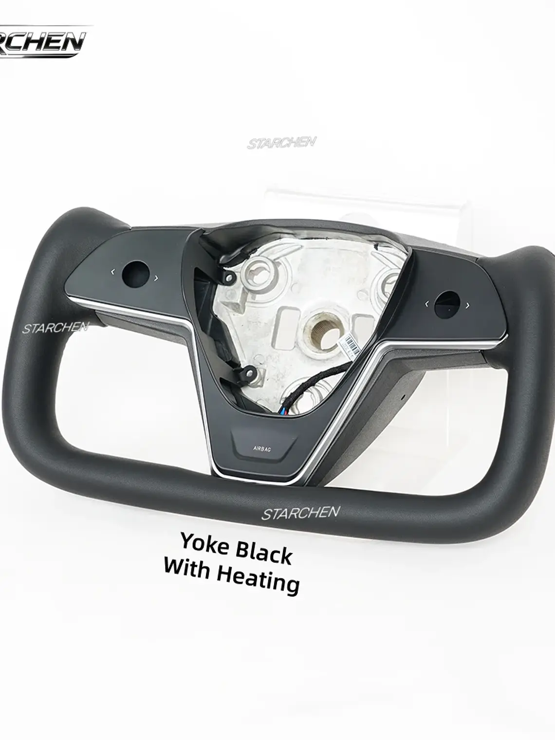 Yoke Cyber Truck Microfiber Leather Steering Wheel for for Tesla Model 3/Y 4