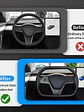 Yoke Cyber Truck Microfiber Leather Steering Wheel for for Tesla Model 3/Y - thumbnail 7