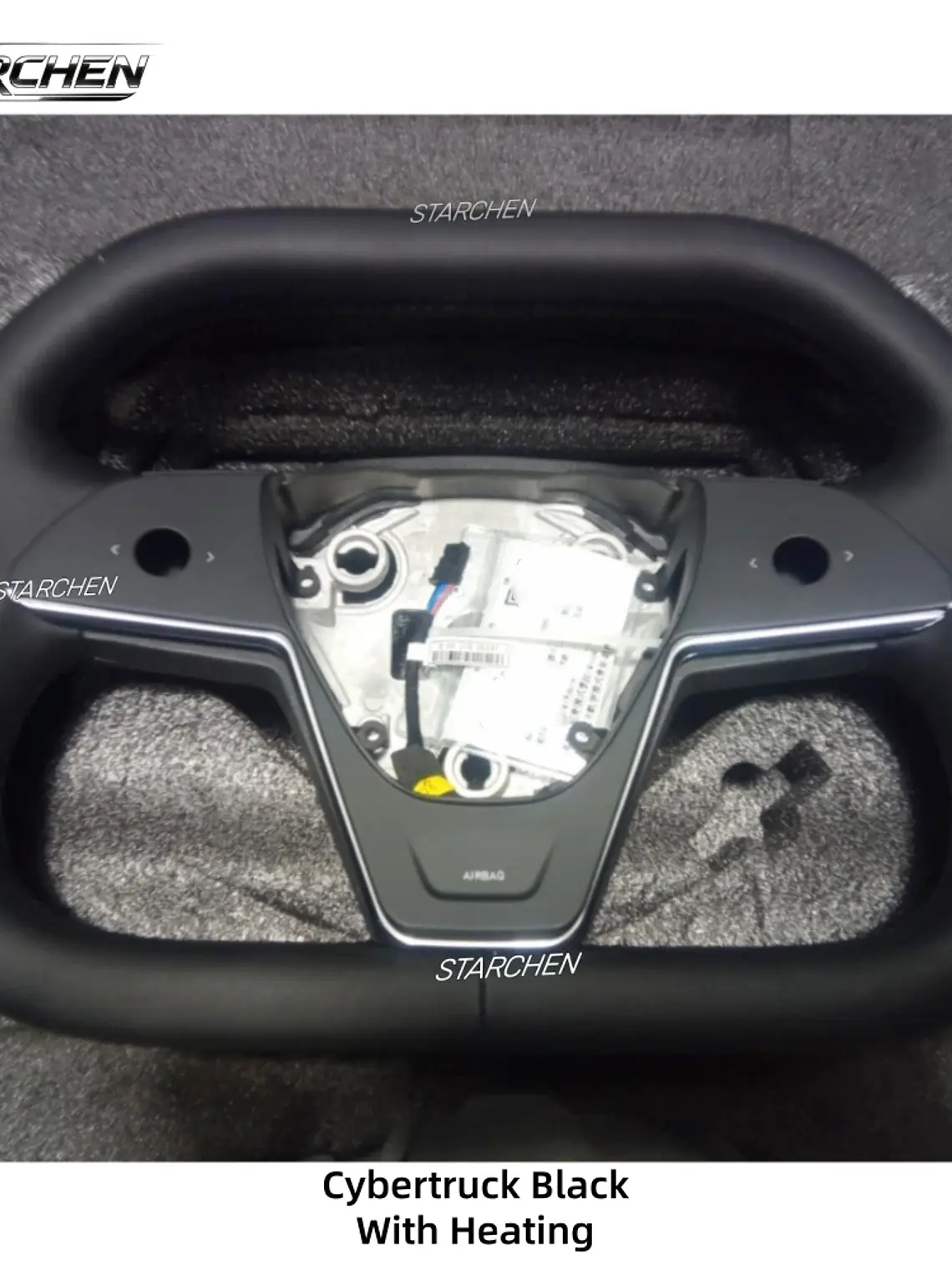 Yoke Cyber Truck Microfiber Leather Steering Wheel for for Tesla Model 3/Y 8