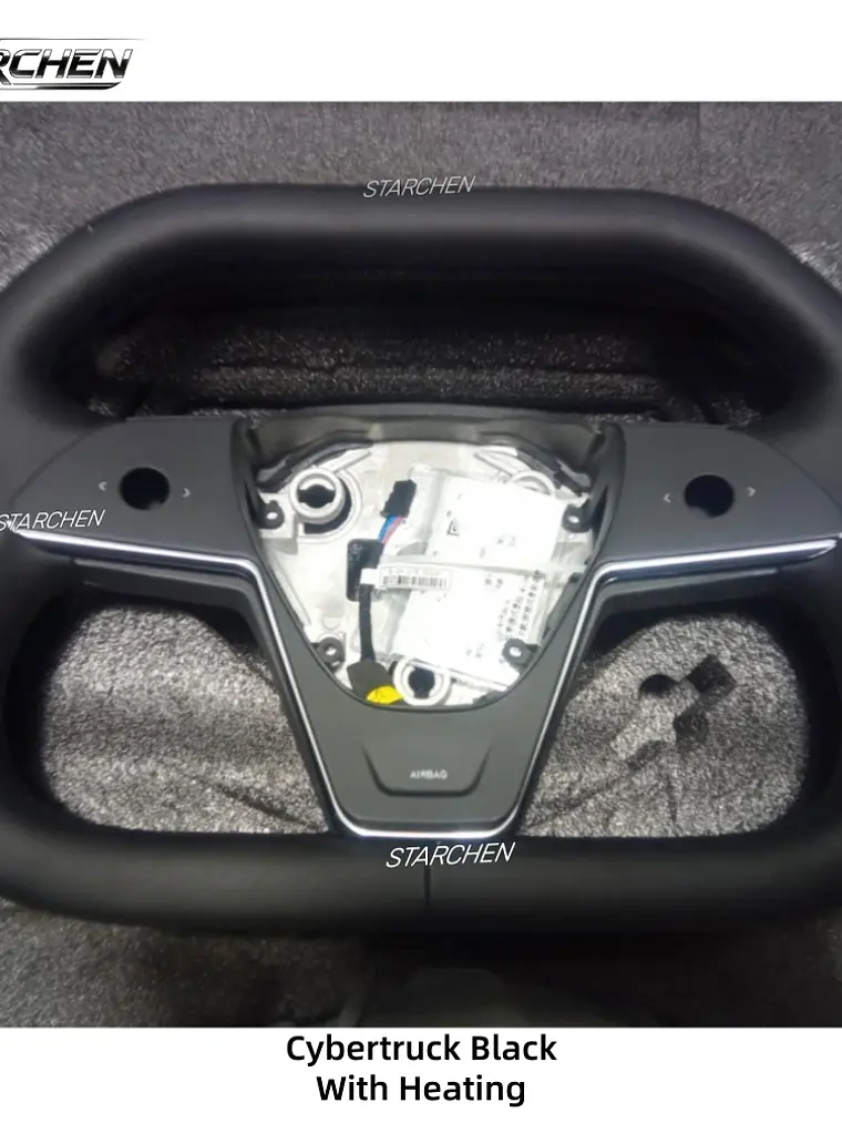 Yoke Cyber Truck Microfiber Leather Steering Wheel for for Tesla Model 3/Y 8
