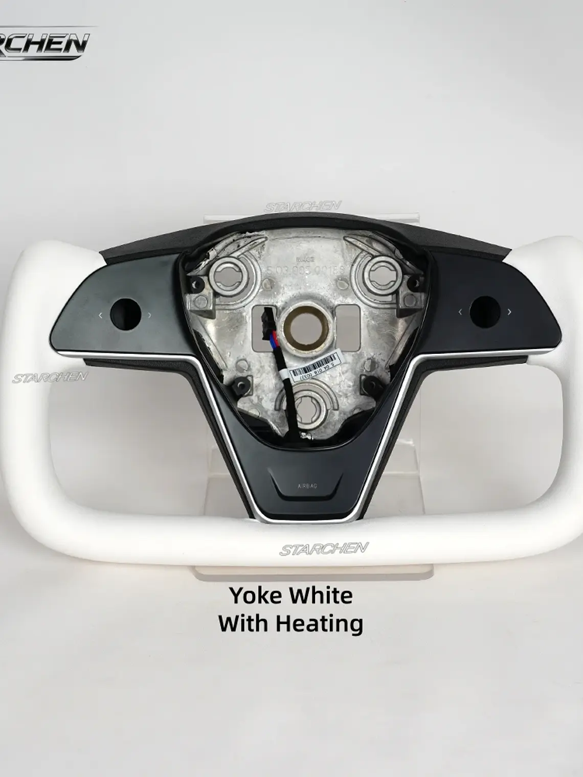 Yoke Cyber Truck Microfiber Leather Steering Wheel for for Tesla Model 3/Y 9