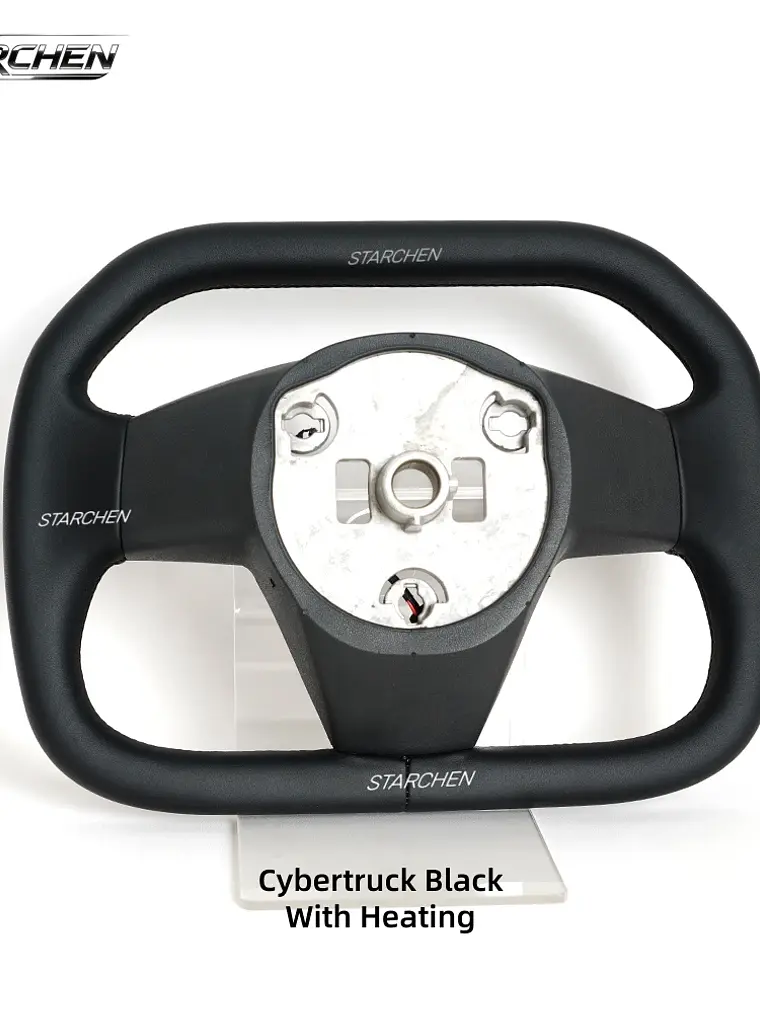 Yoke Cyber Truck Microfiber Leather Steering Wheel for for Tesla Model 3/Y 15
