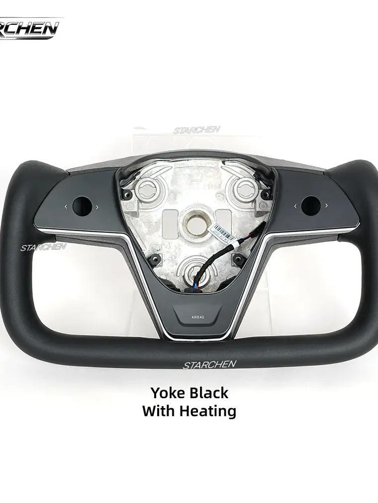 Yoke Cyber Truck Microfiber Leather Steering Wheel for for Tesla Model 3/Y 22