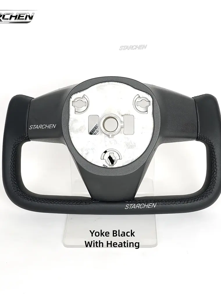 Yoke Cyber Truck Microfiber Leather Steering Wheel for for Tesla Model 3/Y 24