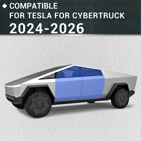 Running Boards with Heavy-Duty Steel For 2024-2026 Tesla Cybertruck 