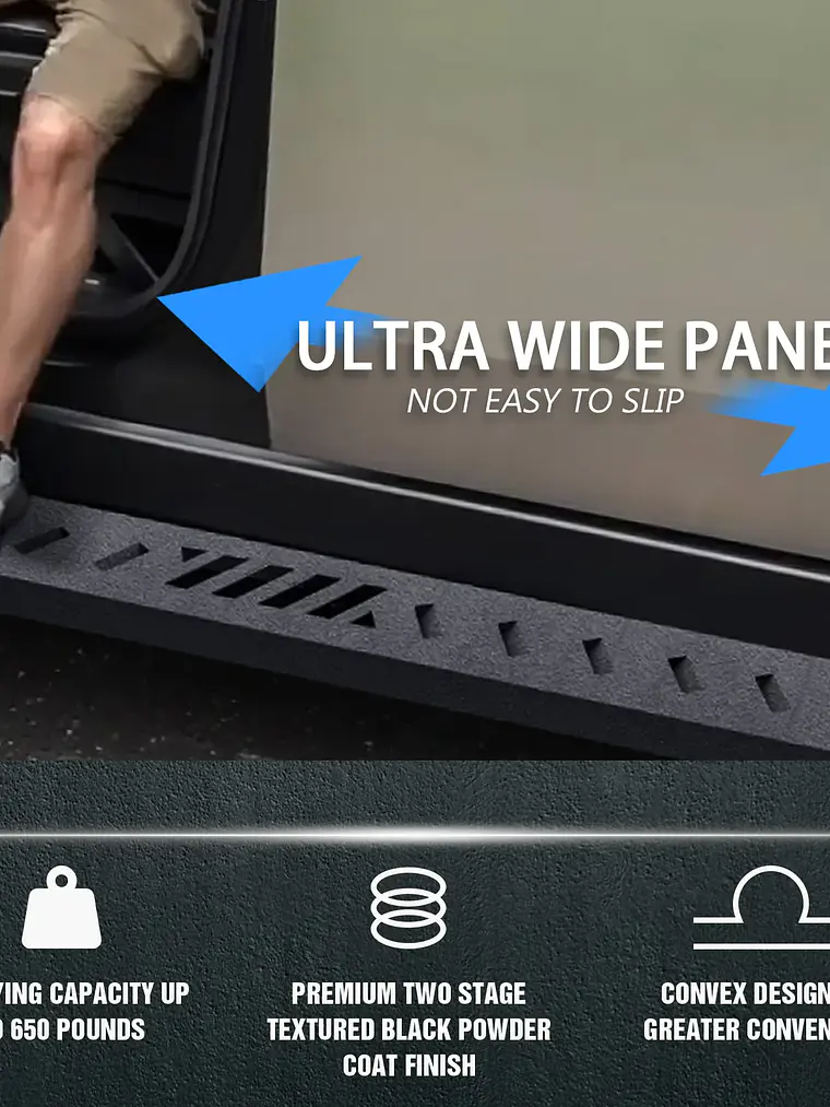 Running Boards with Heavy-Duty Steel For 2024-2026 Tesla Cybertruck  5