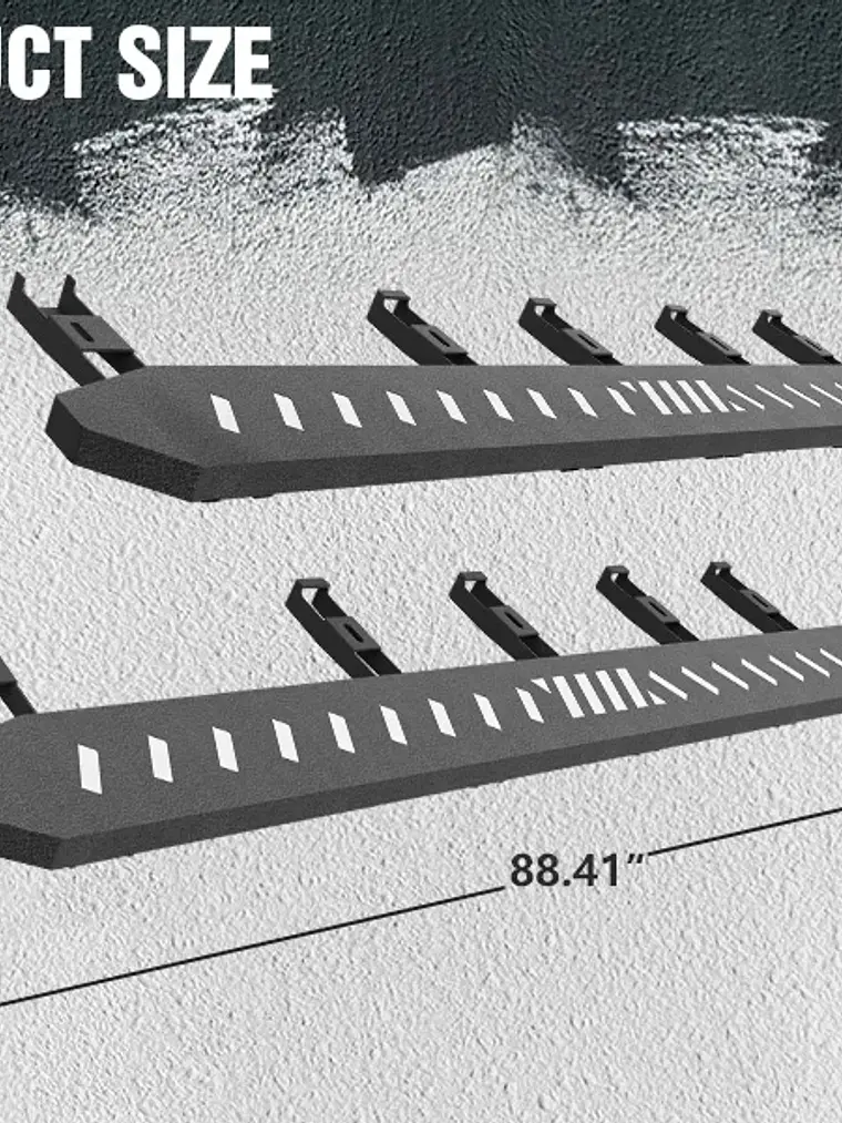 Running Boards with Heavy-Duty Steel For 2024-2026 Tesla Cybertruck  7
