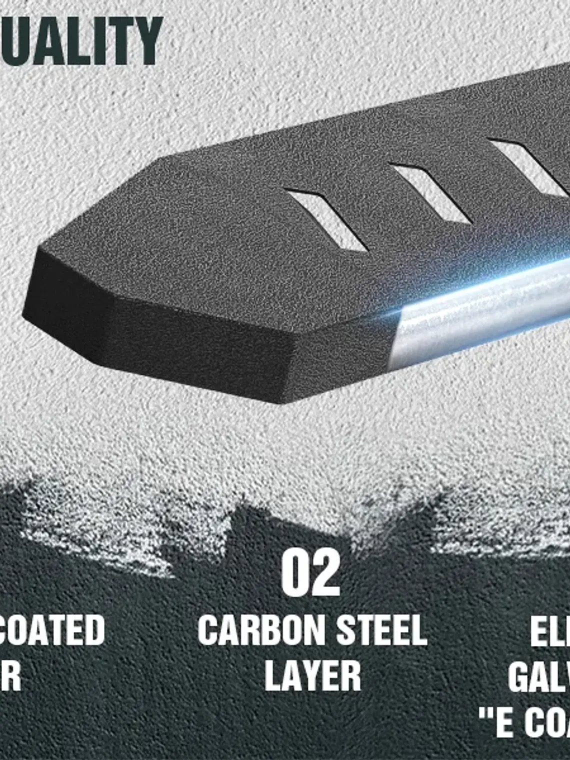 Running Boards with Heavy-Duty Steel For 2024-2026 Tesla Cybertruck  8