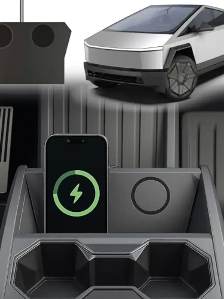 Dual Charging Pad for Tesla Cybertruck 2024-2026 with MagSafe Compatibility 1