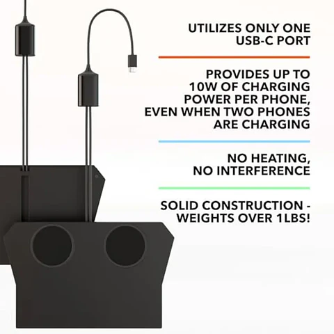 Dual Charging Pad for Tesla Cybertruck 2024-2026 with MagSafe Compatibility
