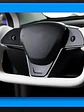 Yoke Cyber Truck Microfiber Leather Steering Wheel for for Tesla Model 3/Y - thumbnail 1