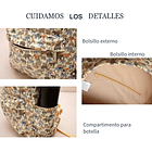 Mochila Escolar y Paseos para Niños Impermeable- Flores Rosadas 4