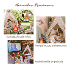 Carpa Tipi para Niños Diseño Francés Estrellitas Azules 4
