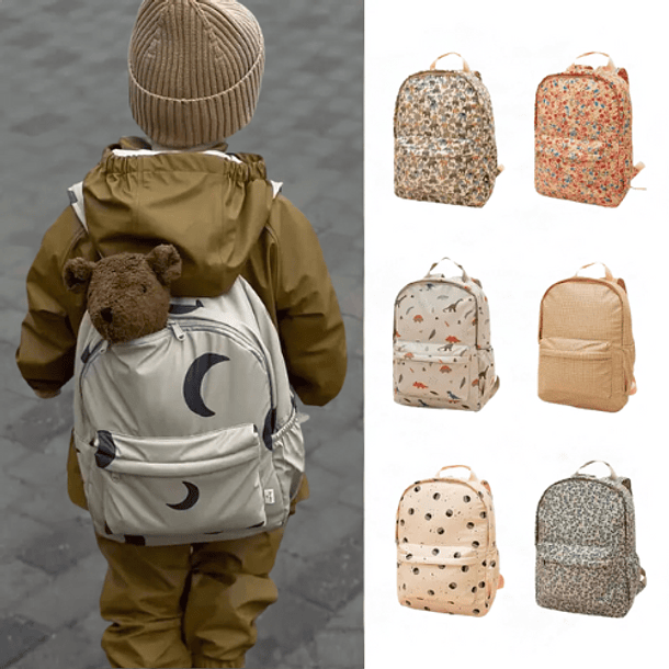 Mochila Escolar y Paseos para Niños Impermeable- Dinosaurios 6