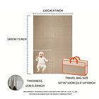 Alfombra Antigolpes Para Bebé Niño Playmat Plegable Minimalista 7