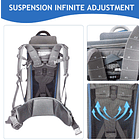 Mochila Porta Bebé Trekking Wipha Creeper III Azul Marino 3