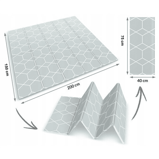 Alfombra Antigolpes Para Bebé Niño Playmat Plegable-Minimalista Infantil 2
