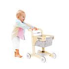 Juguete Carro Madera con Canasta de Tela 1