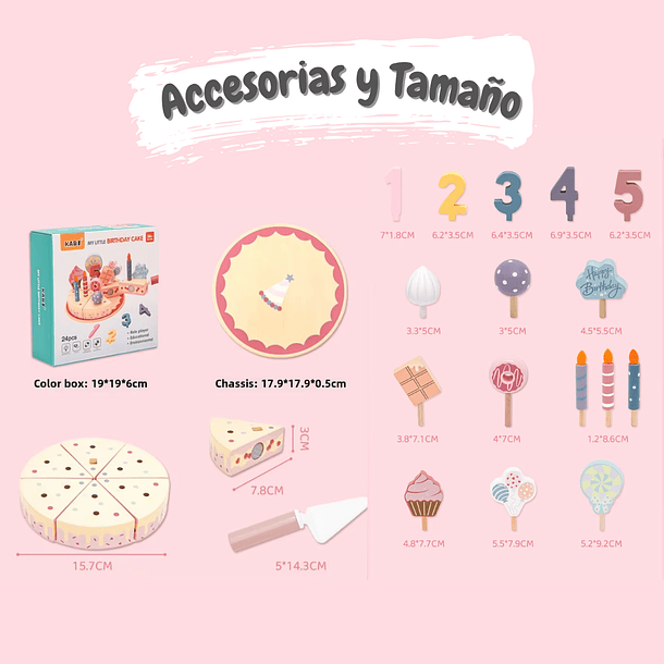 Juguete Torta Madera 3