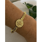 pulsera con medalla San Benito 1