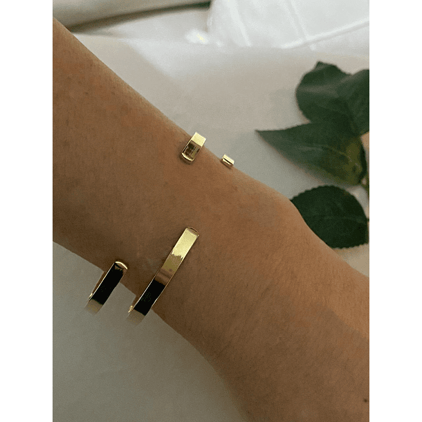 pulsera esclava abierta lisa 6