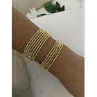 pulsera mostacilla  argolla extra larga 6