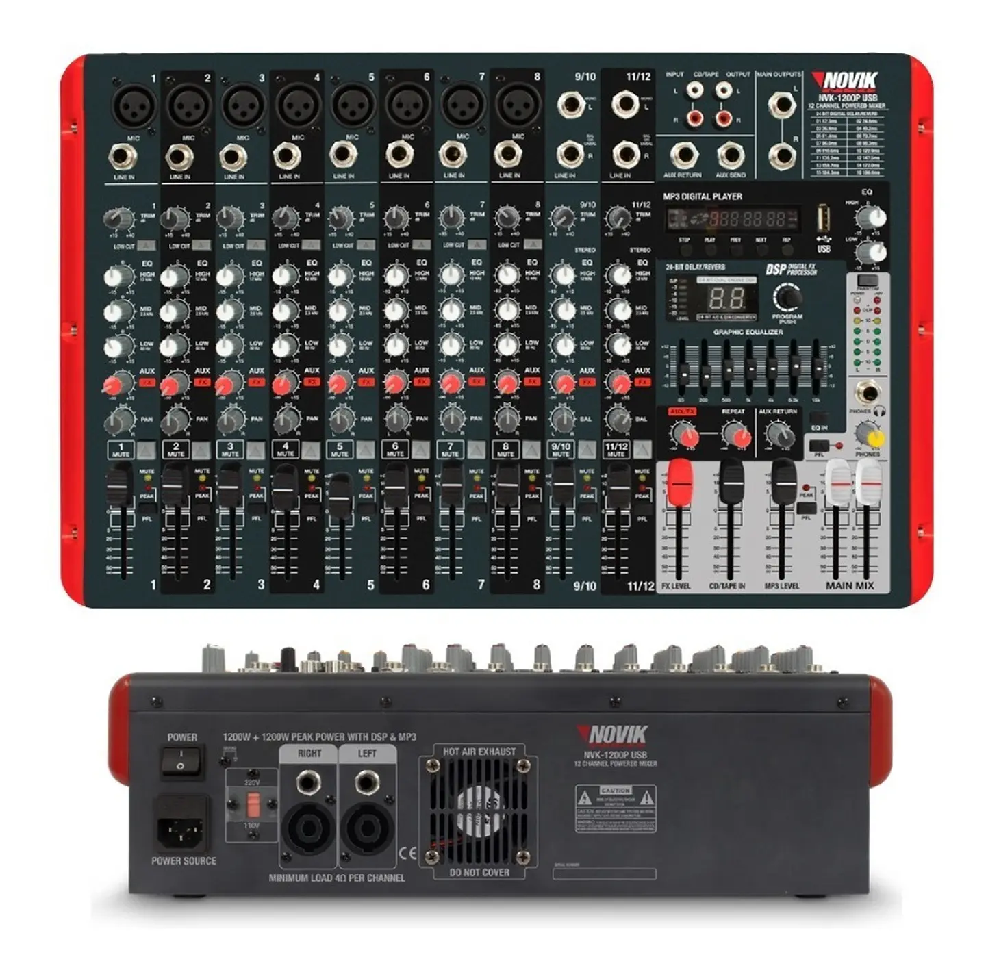 Consola Potenciada NOVIK NVK 1200P USB 1