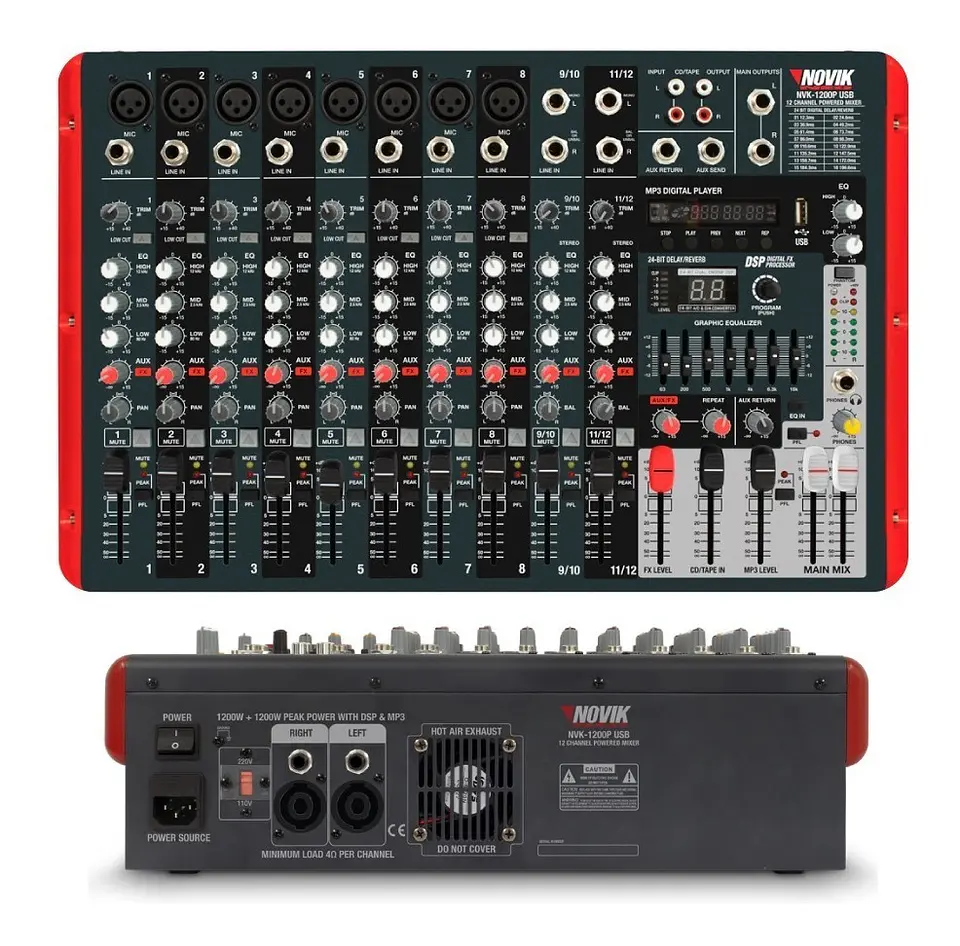 Consola Potenciada NOVIK NVK 1200P USB 1