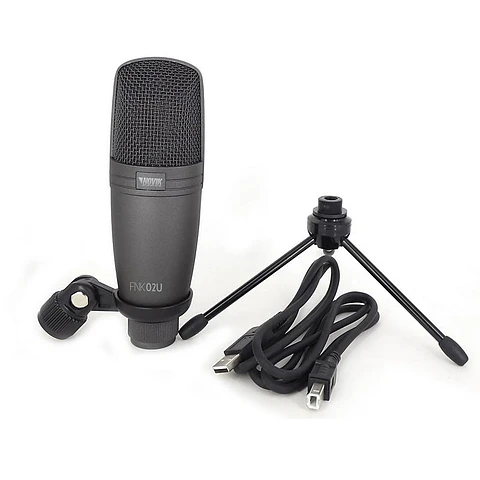 FNK-02U Micrófono USB de Condensador para podcast, teletrabajo, streaming.