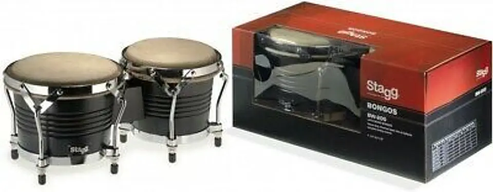 Bongoe de Madera STAGG BLK 7,5+6.5
