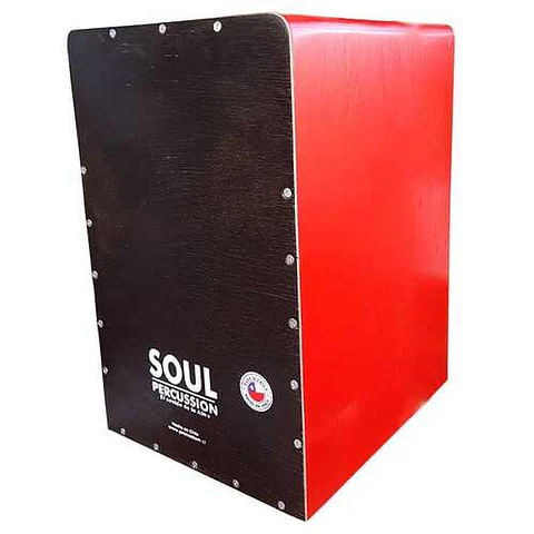 Cajón Peruano madera natural Color Rojo