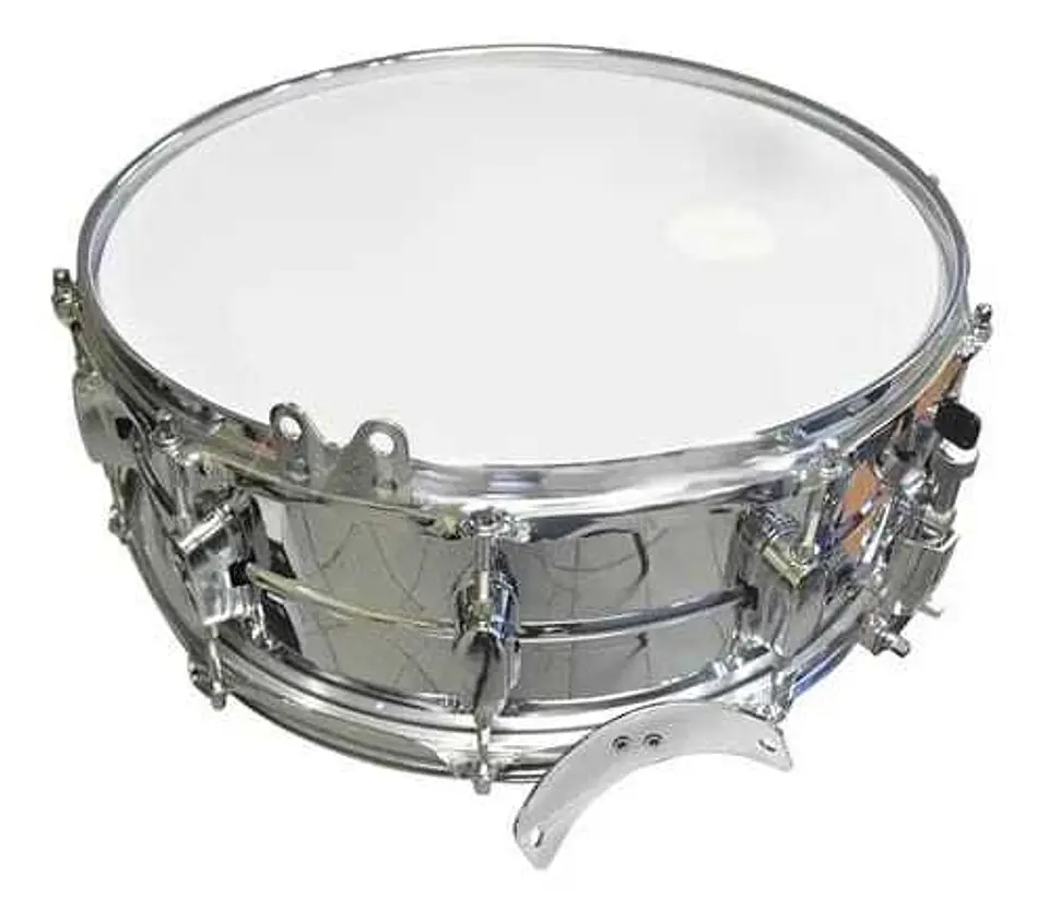 Caja de banda redoblante RMX 14 X 5.5 con piernera, correa, baquetas y llave de afinación 1