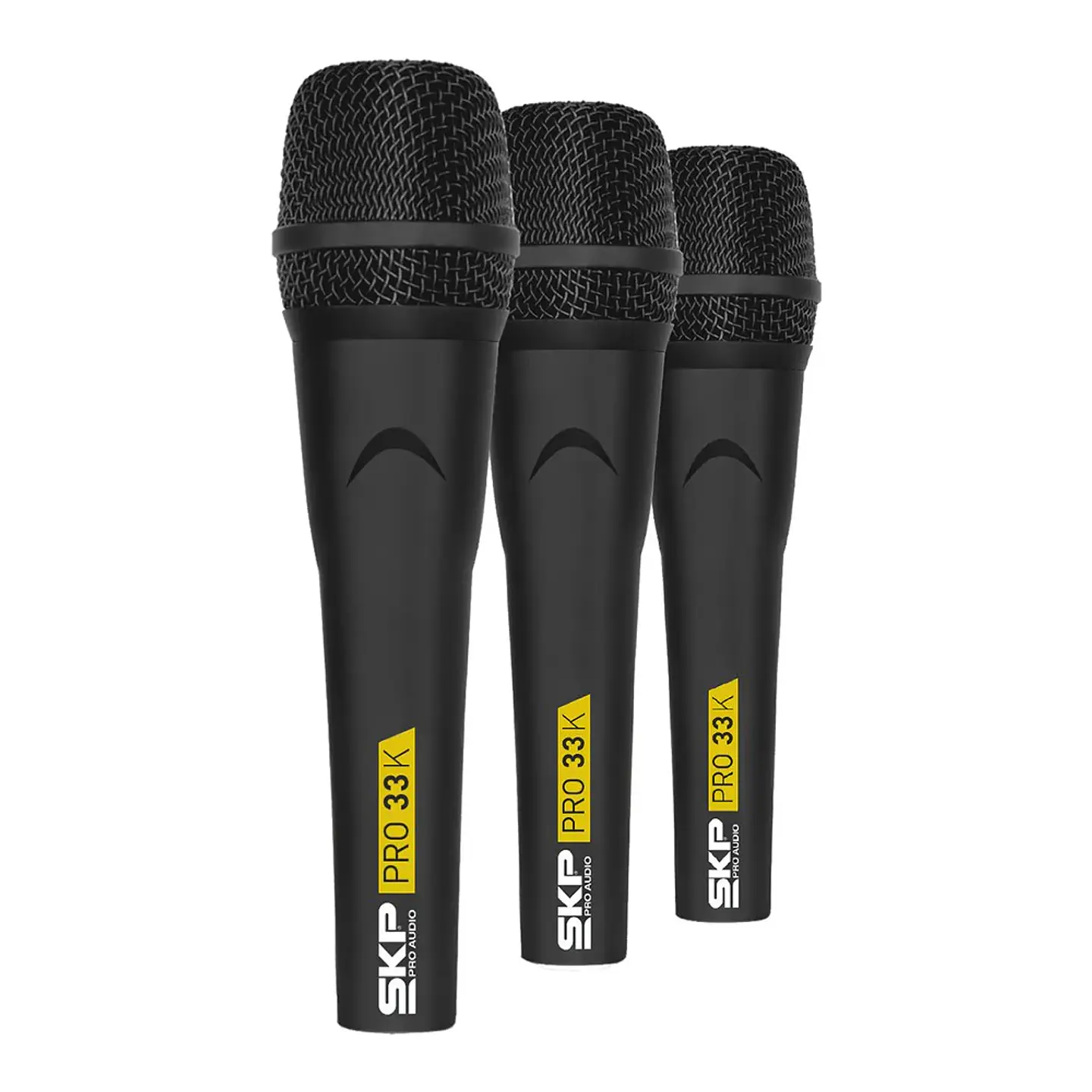 Set de 3 Micrófonos Dinámicos SKP PRO 33K con maleta 1