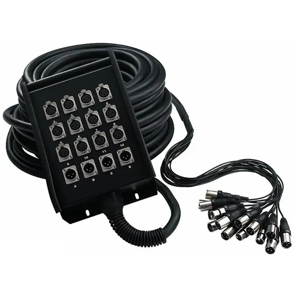 Multipar Rockcable stage box RCL30905 12/4 - 15mt 1
