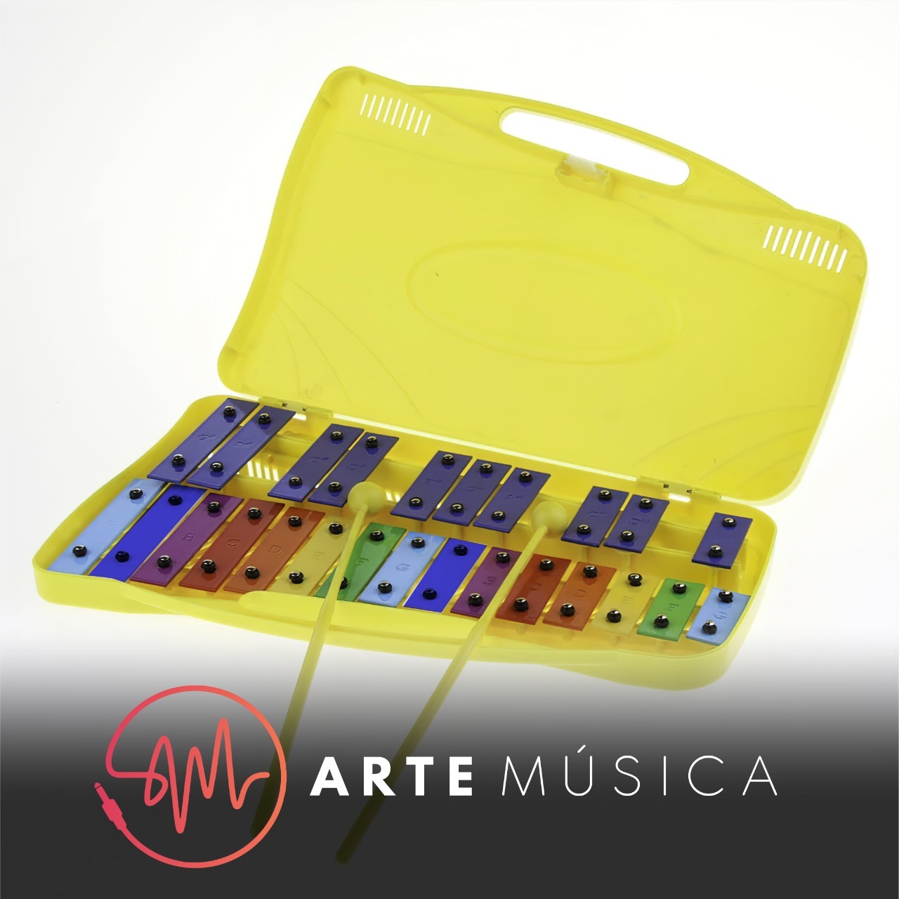 Metalofono Cromático 25 notas RMX + 2 baquetas  2