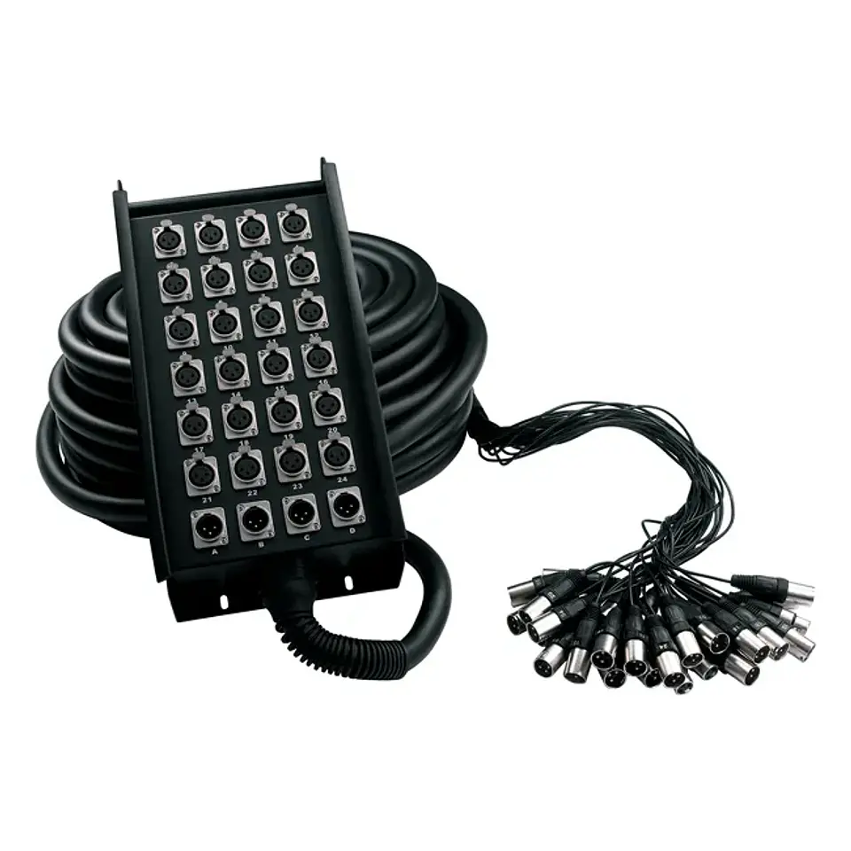 Multipar Rockcable Stage Box RCL30925 24 envíos - 4 retornos - 30 metros 1