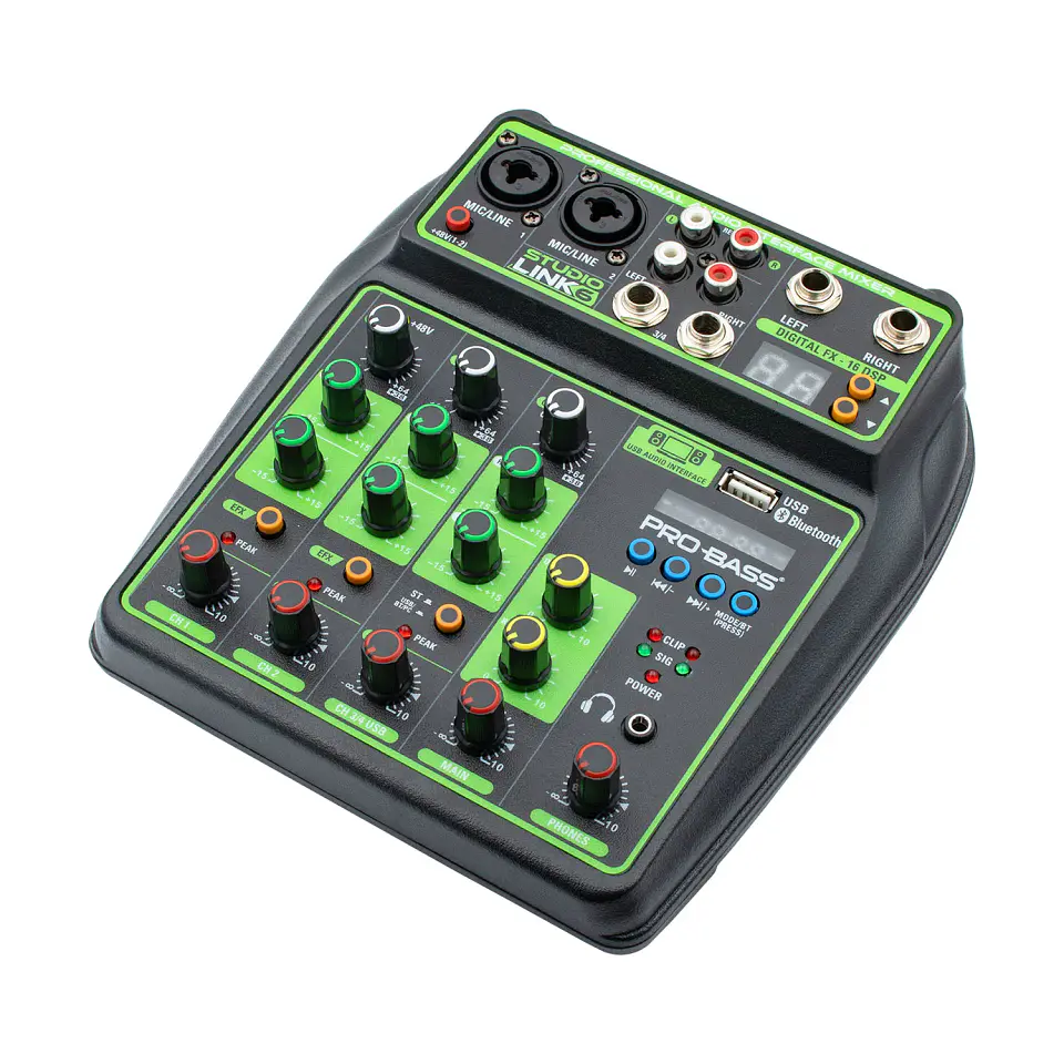 Consola con interfaz USB Probass StudioLink 6 1