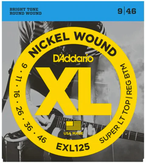 Cuerdas guitarra eléctrica Daddario EXL125 09/46