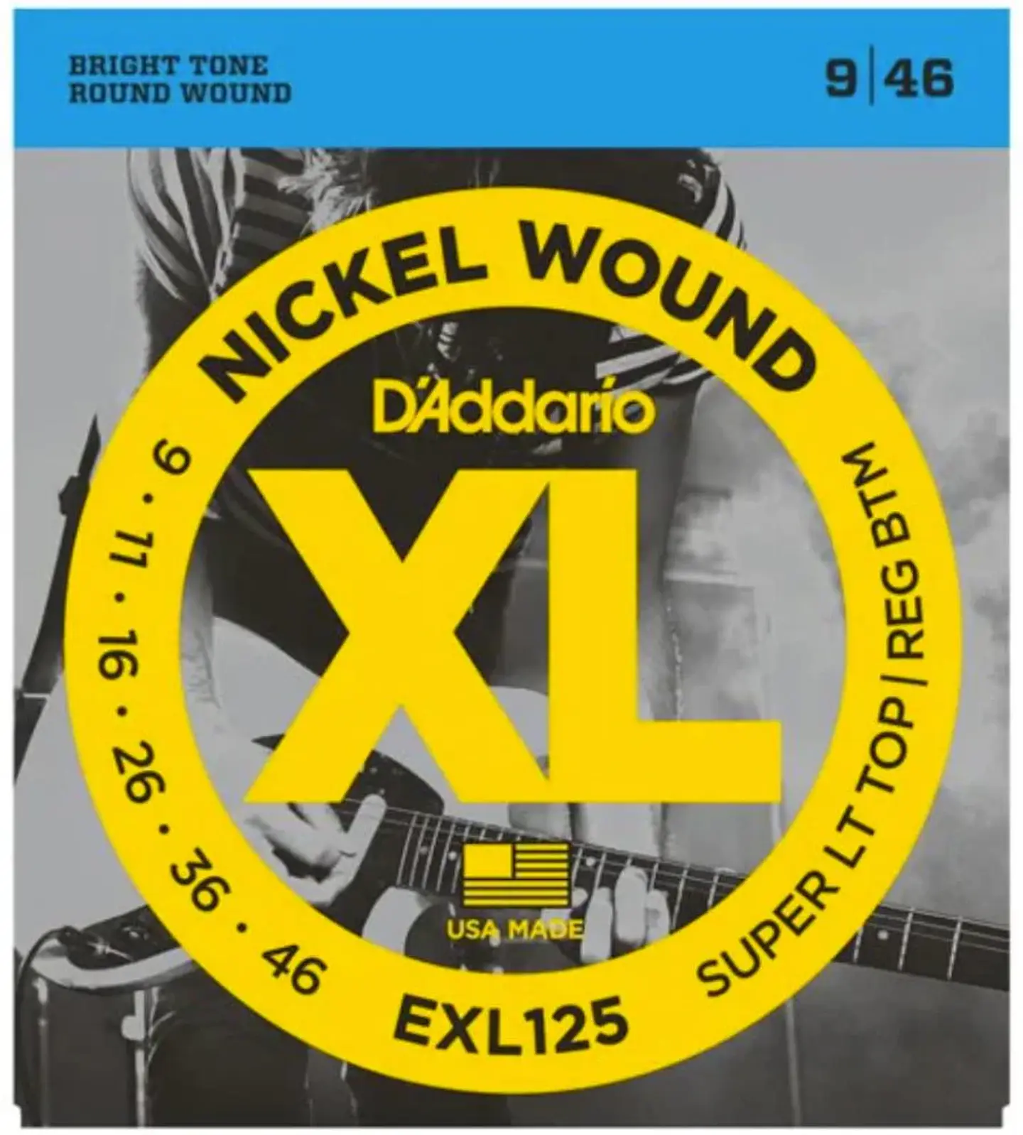 Cuerdas guitarra eléctrica Daddario EXL125 09/46 1